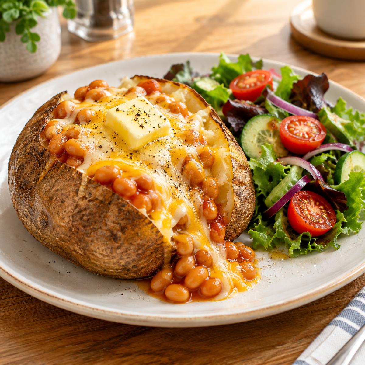 Jacket Potatoes at Theo's Cafe & Deli, Cowley